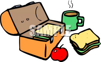 350x213 Royalty Free Clipart Image Lunch Box With Food