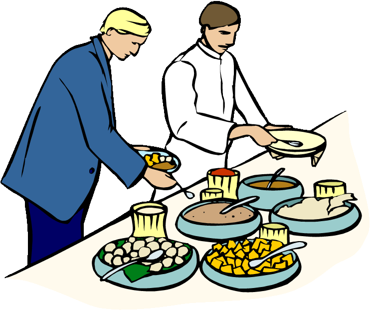 750x635 Holiday Lunch Clipart