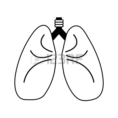 450x450 Lungs Cartoon Icon Image Vector Illustration Design Pink Color