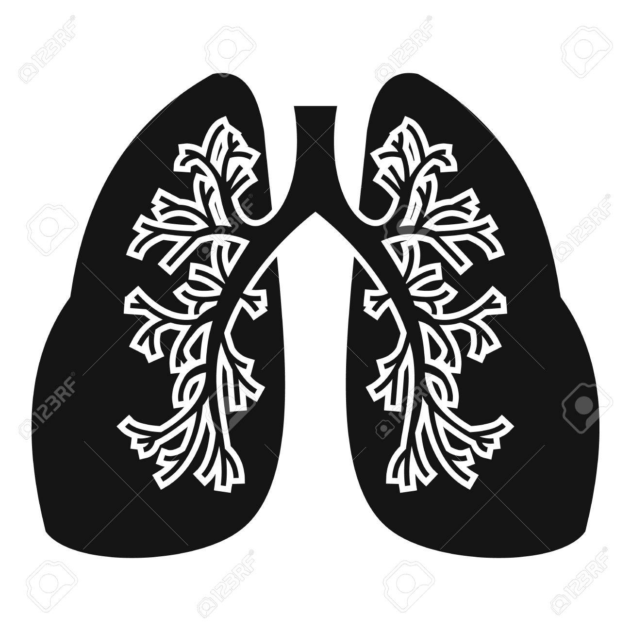 1300x1300 Lungs Icon. Simple Illustration Of Lungs Vector Icon For Web