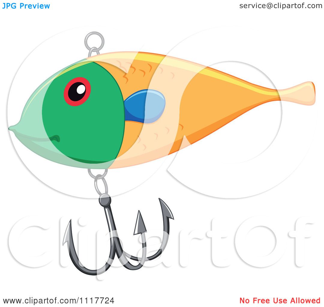 1080x1024 Vector Clipart Fishing Lure With A Hook 1