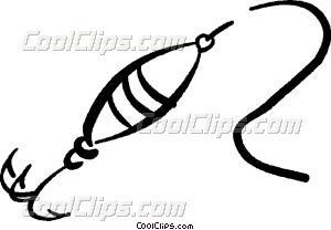 300x208 Fishing Lure Vector Clip Art