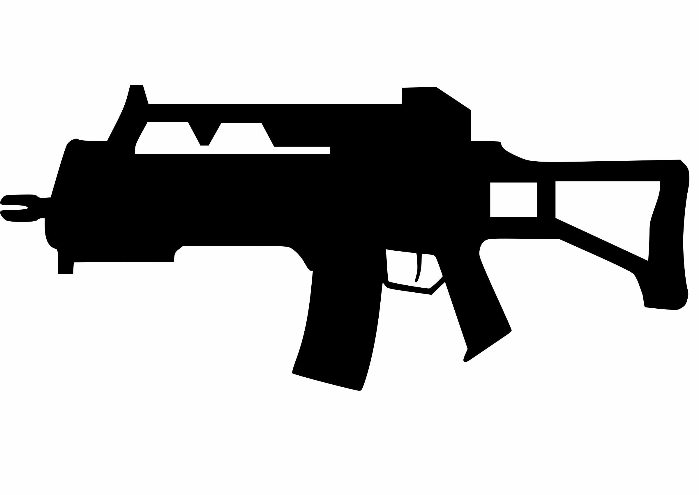 2400x1700 Assault Rifle Clipart