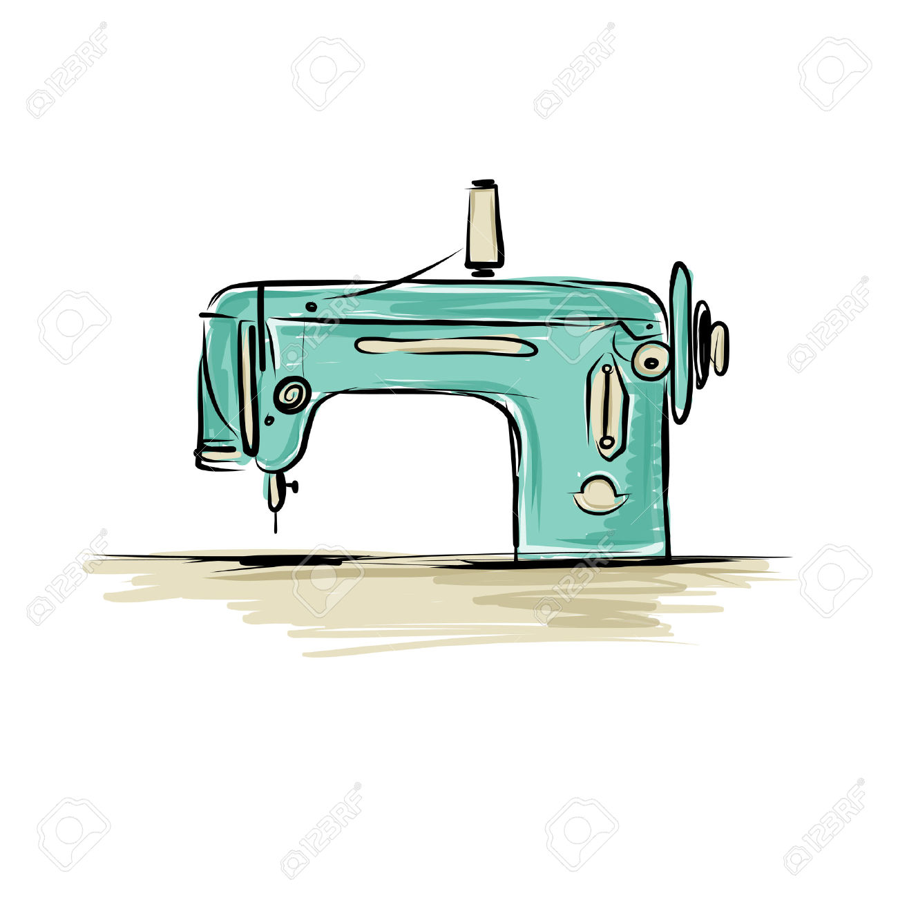 1300x1300 Sewing Machine Clipart Victorian
