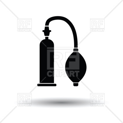 400x400 Vacuum Penis Machine Icon On White Background Royalty Free Vector