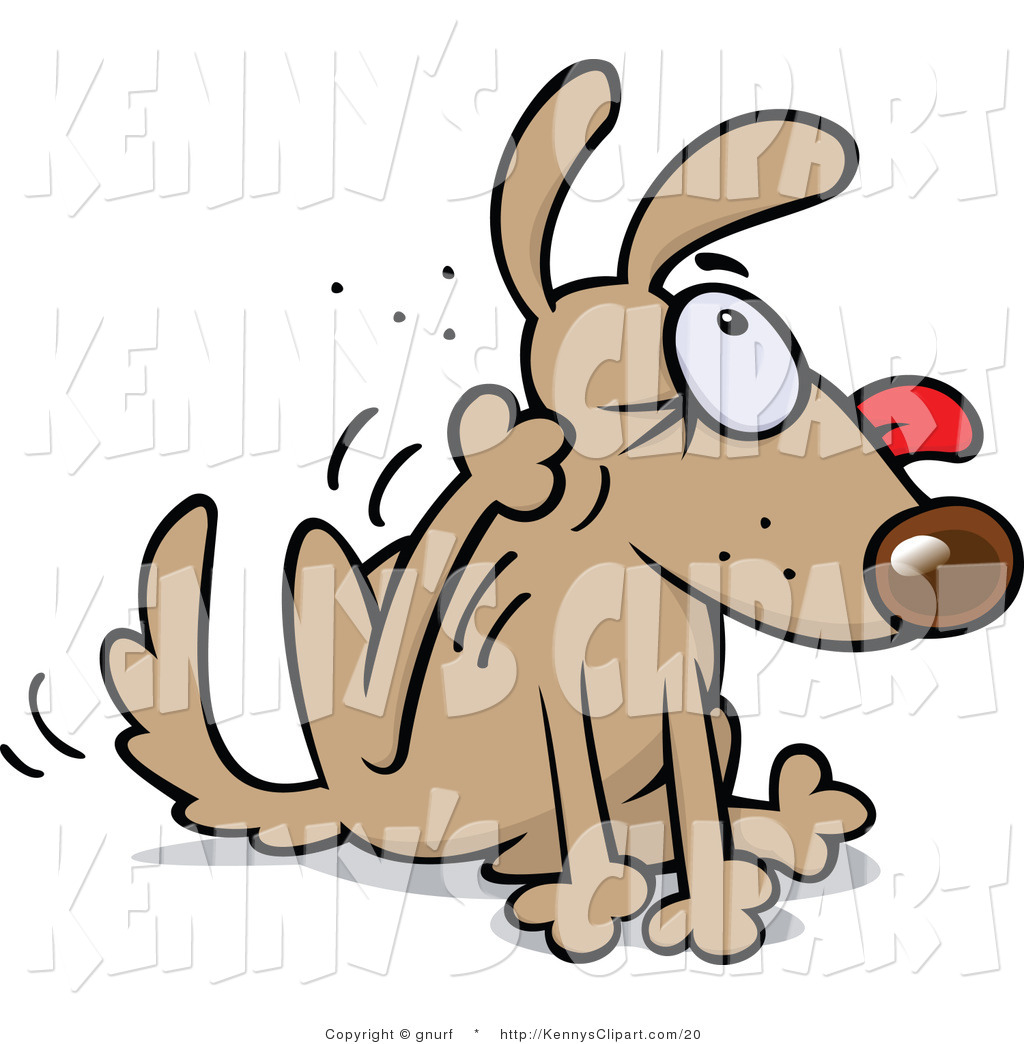 1024x1044 Fur Clipart Clip Art Of A Flea Infested Dog Going Mad While