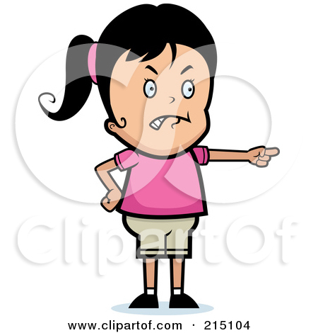 450x470 Little Girl Clipart Mad