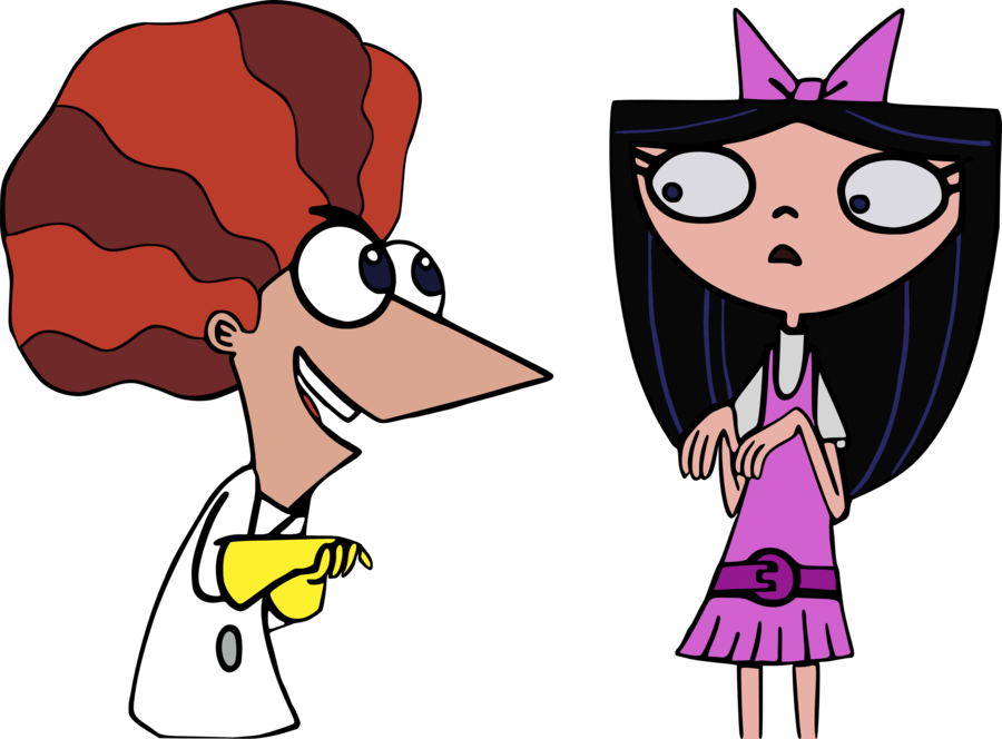 900x664 Isabella And Mad Scientist Phineas (Hd) By Jaycasey