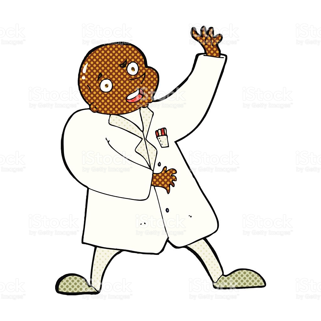 1024x1024 Scientist Comic Art Clipart