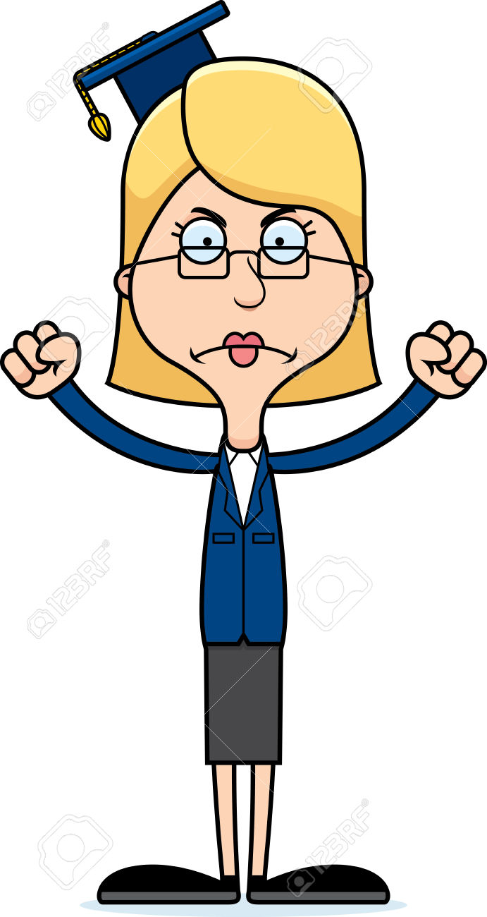 691x1300 Angry Teacher Clipart