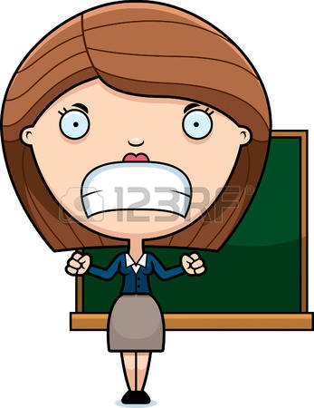 347x450 Mad Teacher Clipart