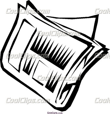 372x383 Newspapers And Magazines Clipart