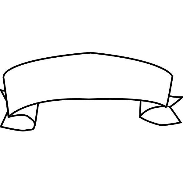 600x600 Ribbon Outline Clip Art Free Vector In Open Office Drawing Svg