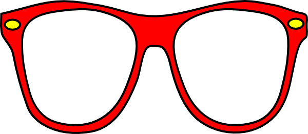 600x261 Free Red Eyeglasses Clip Art