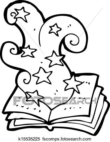 366x470 Clipart Of Cartoon Magic Spell Book K15535225