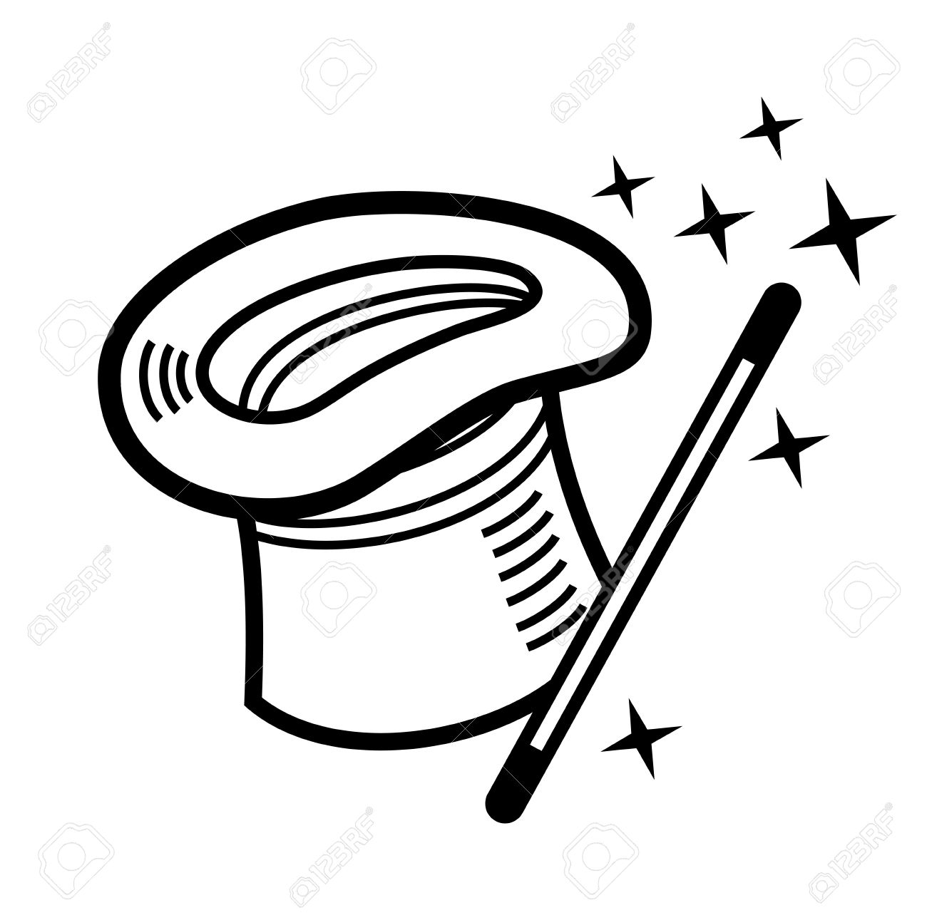 1300x1291 Magic Clipart Black And White