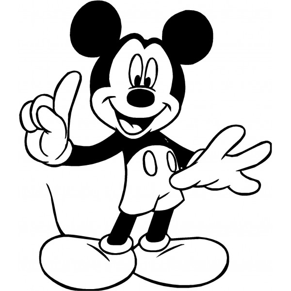 600x600 Mickey Mouse Clip Art Silhouette Clipart Panda
