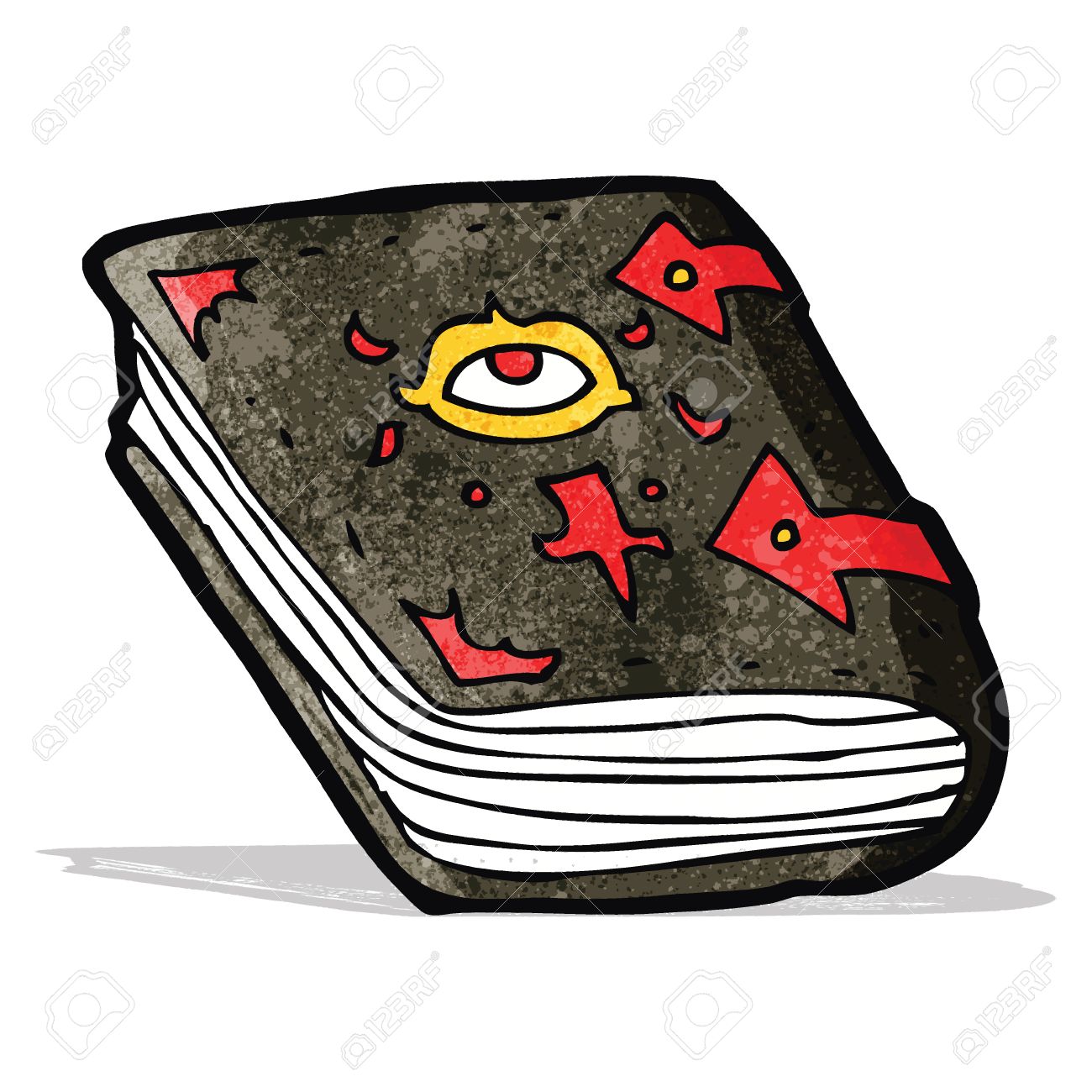 1300x1300 Cartoon Magic Spell Book Royalty Free Cliparts, Vectors, And Stock