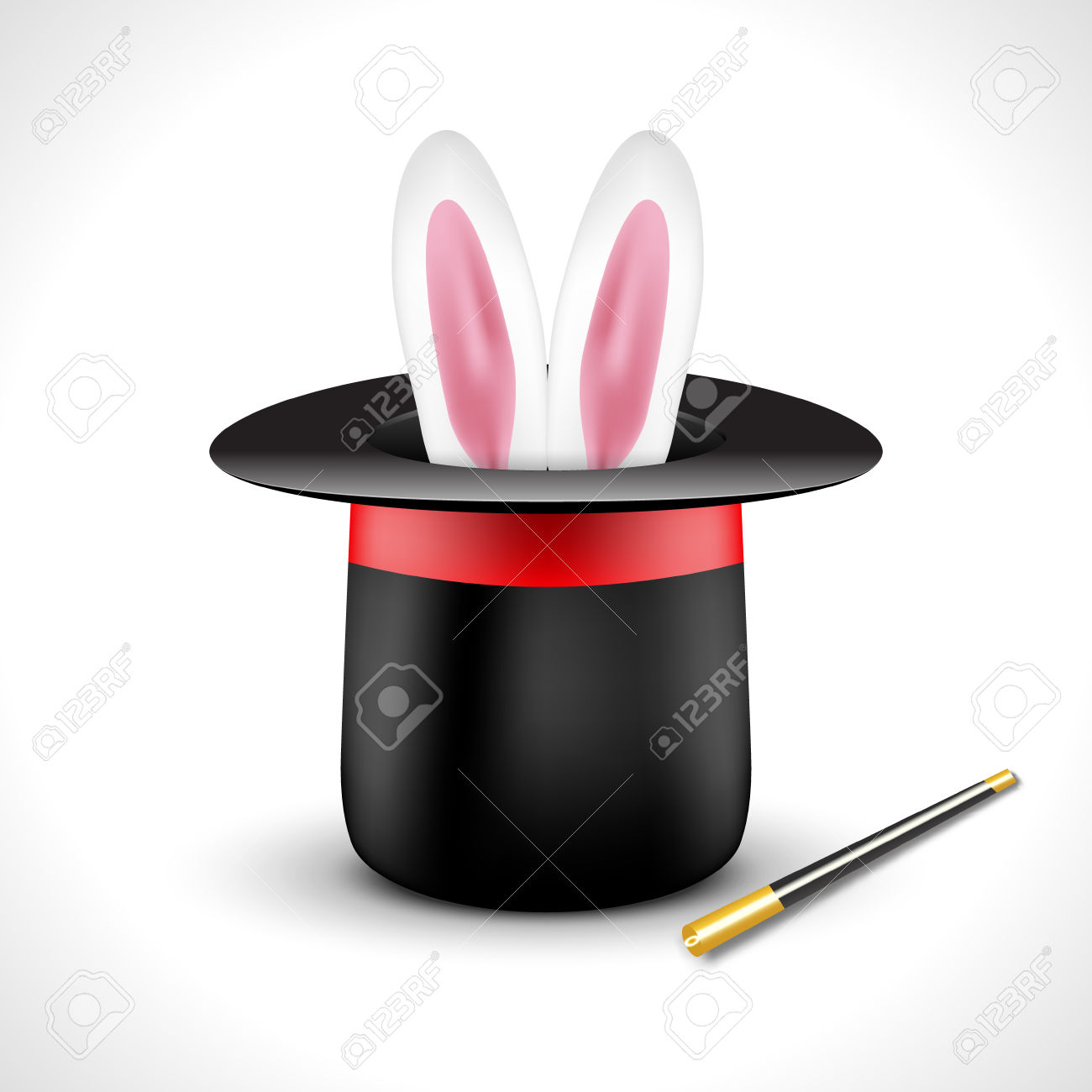 1300x1300 Bunny Clipart Magic Hat