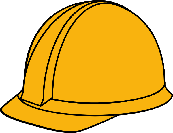 600x460 White Hard Hat Clip Art