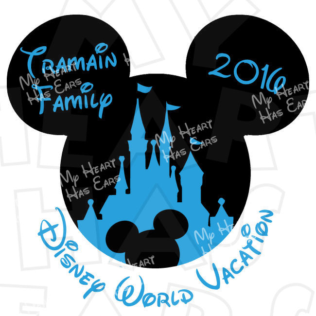 650x650 Mickey Mouse Castle With Personalized Family Name Disney World
