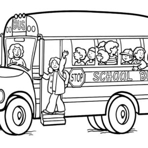 Magic School Bus Coloring Page | Free download on ClipArtMag