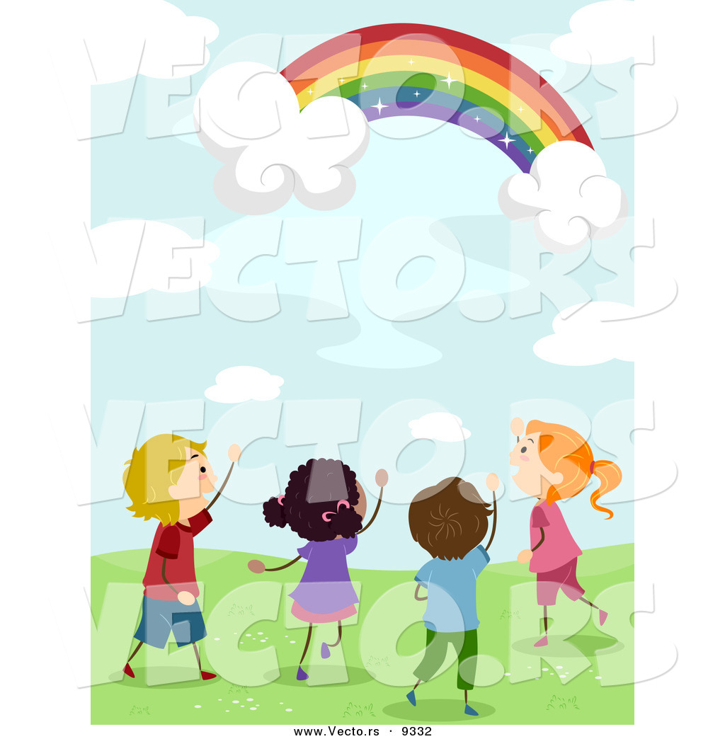 1024x1044 Vector Of Happy Kids Looking