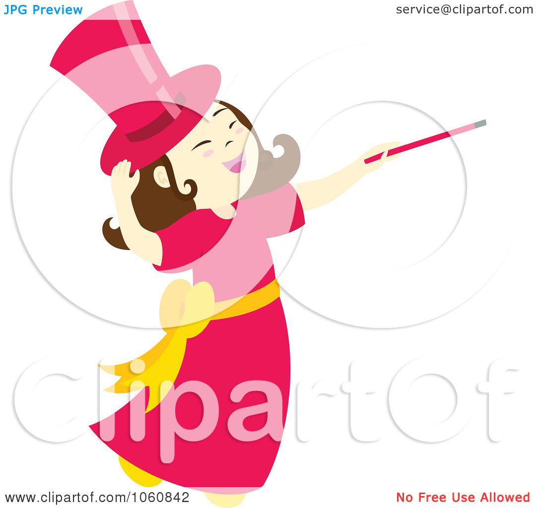 1080x1024 Royalty Free Vector Clip Art Illustration Of A Magician Girl