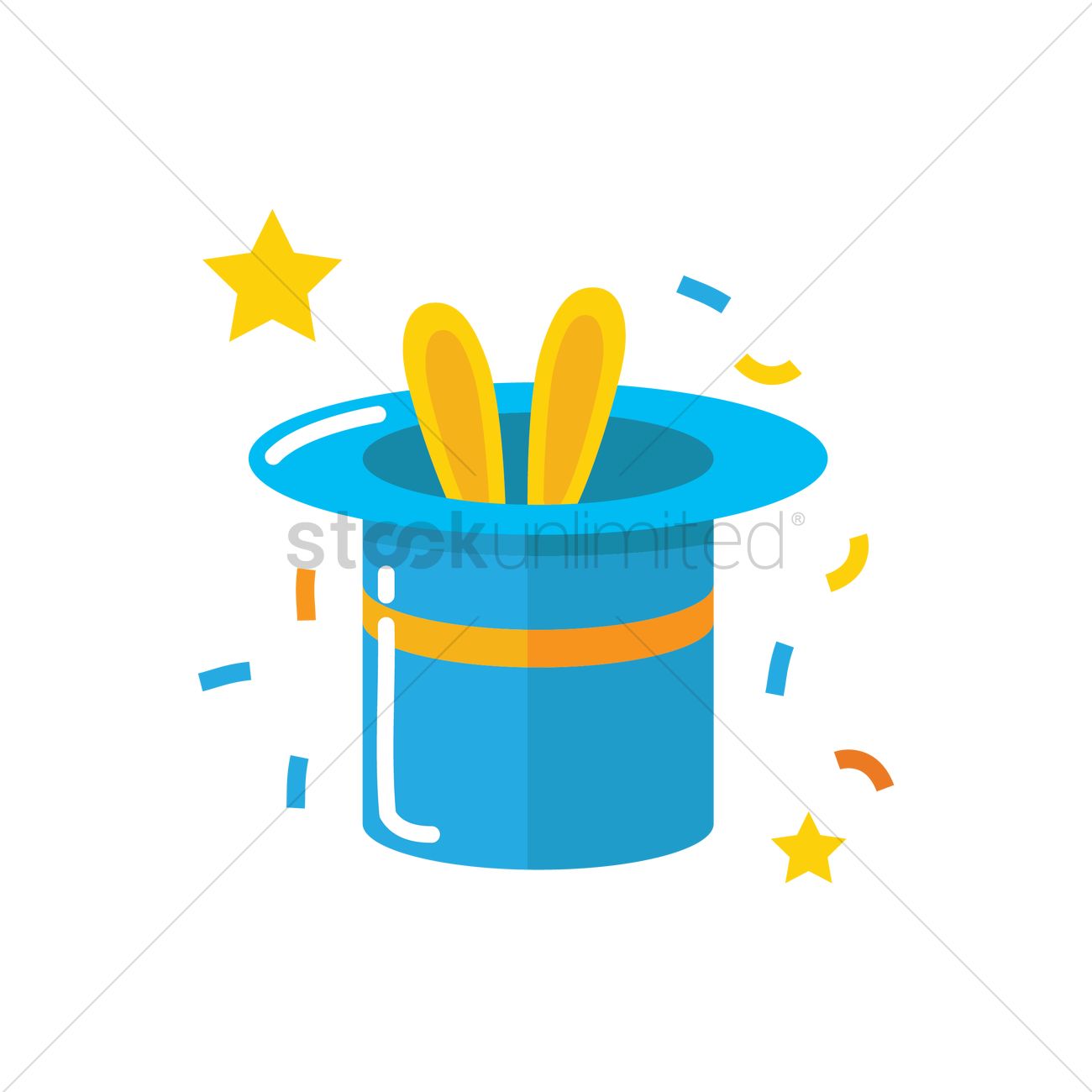 1300x1300 Magician Hat Vector Image