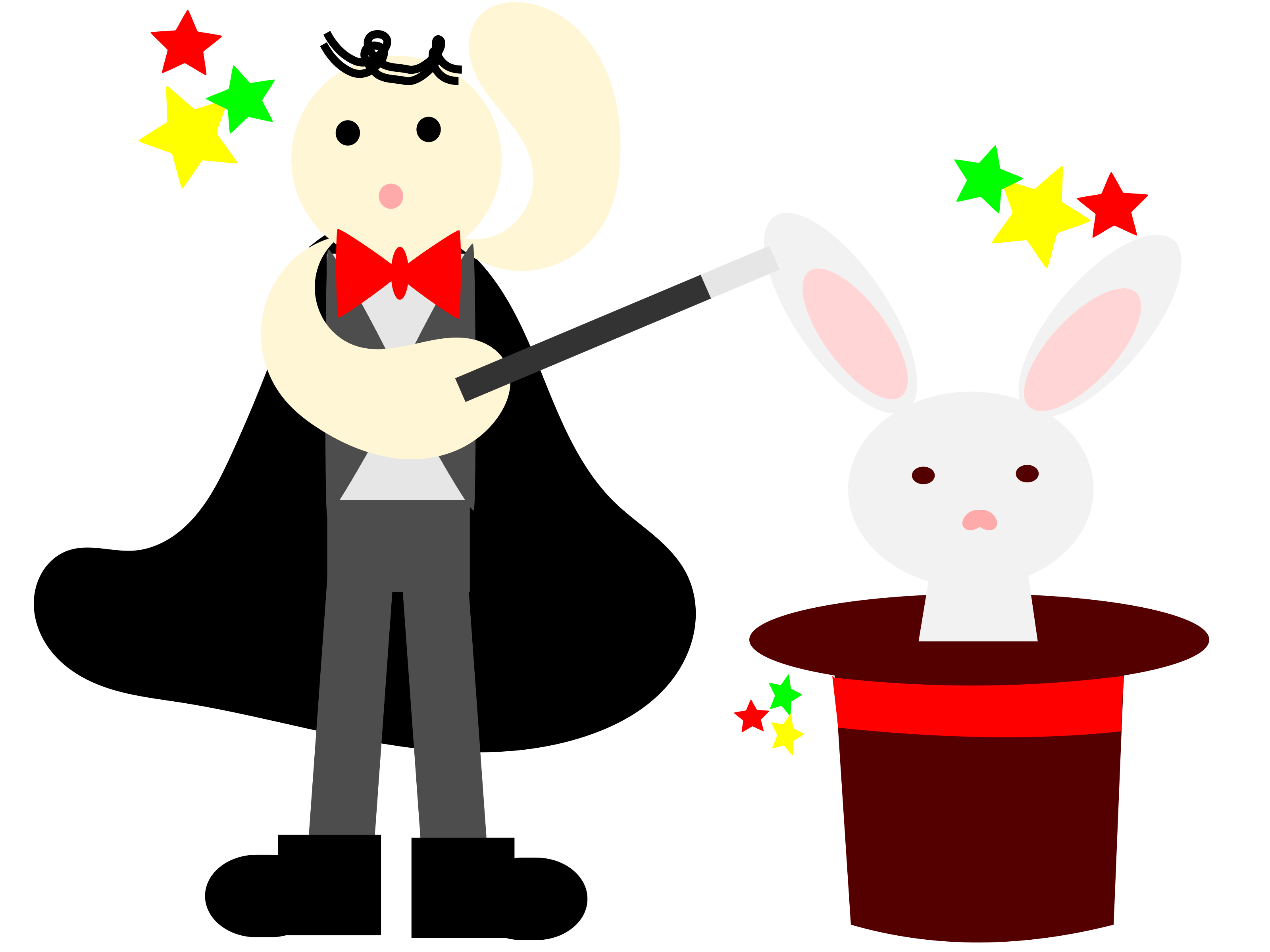 3200x2400 Magic Clipart Magic Rabbit