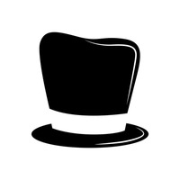 200x200 Shape Shapes Black Silhouette Silhouettes Halloween Magician