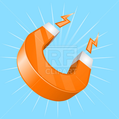 400x400 Magnet Royalty Free Vector Clip Art Image