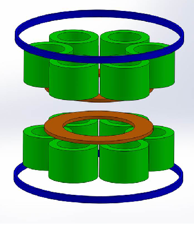 391x470 Possible Conguration For The Wave Magnet. The 3 Quartets Of Coils