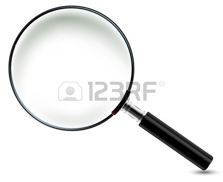 450x368 Transparency Magnifying Glass On A Gray Background Royalty Free
