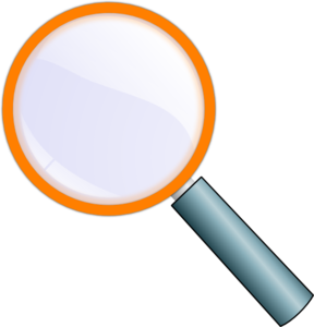 288x300 Orange Clipart Magnifying Glass