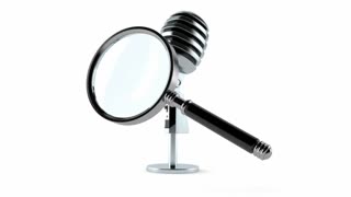 320x180 Magnifying Glass On Advertising Maze Motion Background