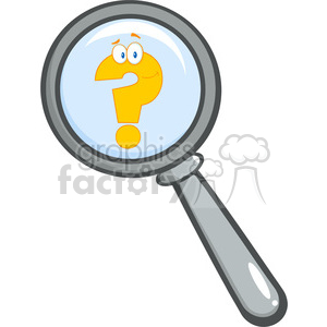 300x300 Royalty Free 5036 Clipart Illustration Of Magnifying Glass