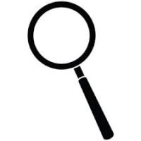200x200 Magnifying Lens Clip Art. Black Magnifying Glass Clip Art Png