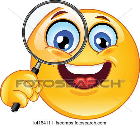 450x407 Clip Art Of Magnifying Glass K4663077