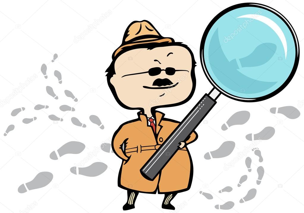 1023x719 Detective Or Private Investigator With A Magnifying Glass