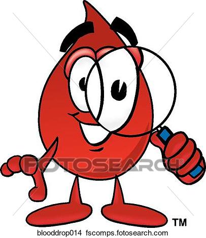 406x470 Drawings Of Blood Drop With Magnifying Glass Blooddrop014