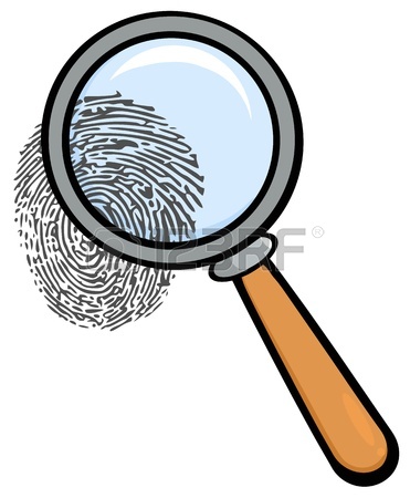 371x450 Isolated Magnifying Glass And Fingerprint Royalty Free Cliparts