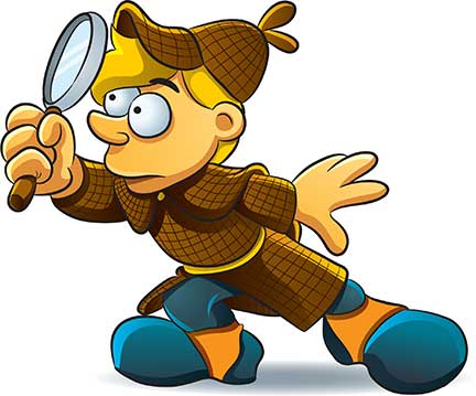 432x359 Child With Magnifying Glass Clipart Clipart 2