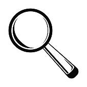 170x170 Clip Art Of Magnifying Glass K4663077