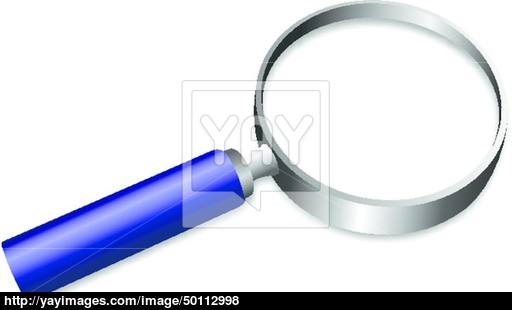 512x310 Magnifying Glass Icon. Transparent Inside. Eps 10 Vector Vector