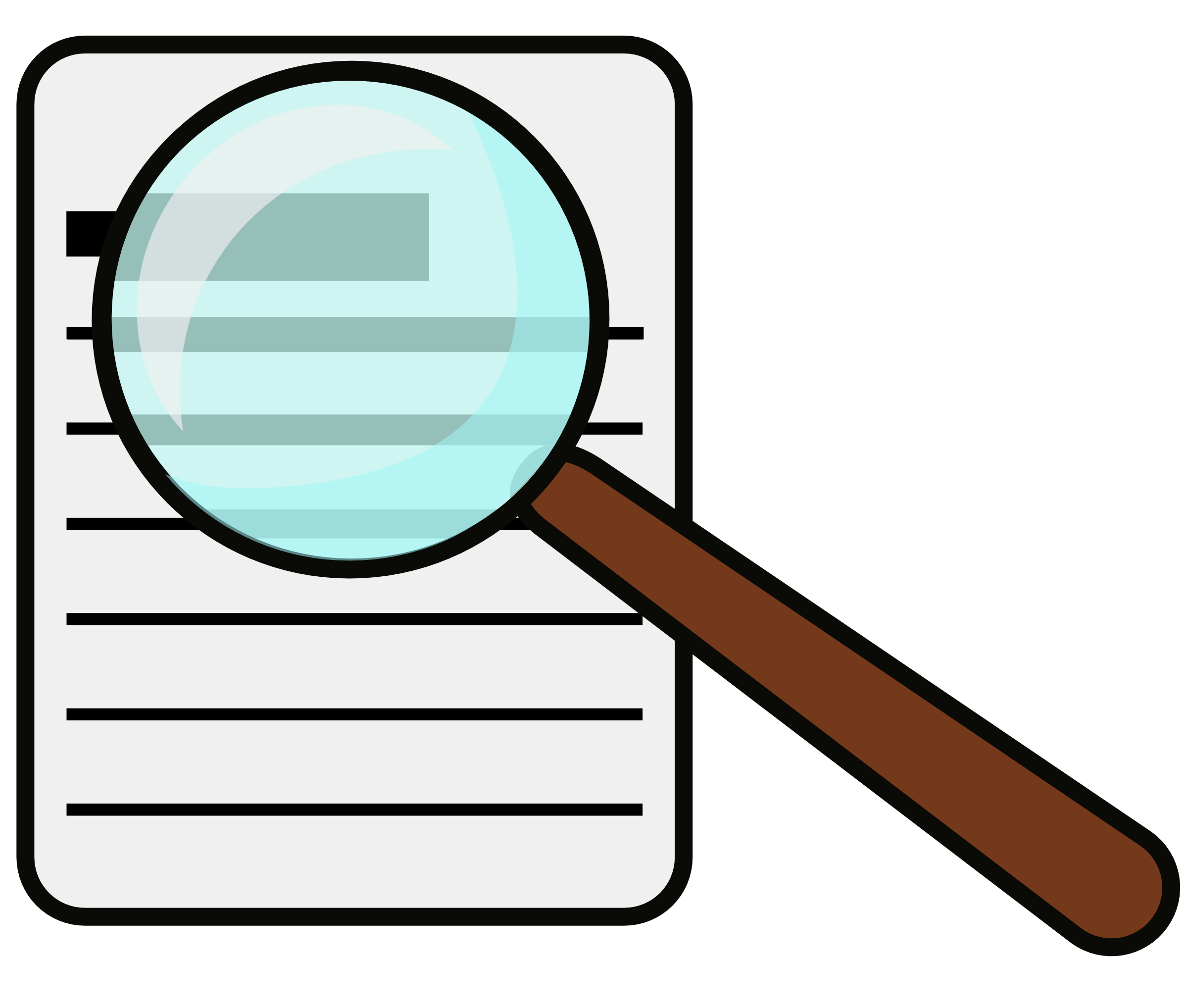 2400x2036 Magnifying Glass Book Clipart