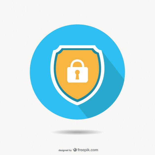 626x626 Background Of Security Protection With Magnifying Glass Vector