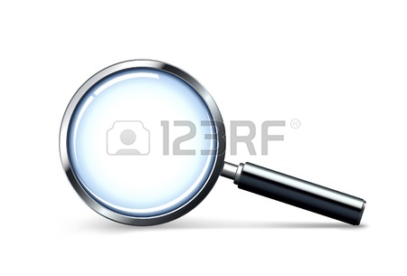 450x305 Transparency Magnifying Glass On A Gray Background Royalty Free
