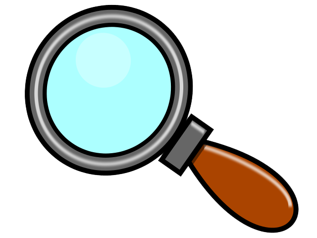 640x480 Magnifying Glass Clipart Black And White Free