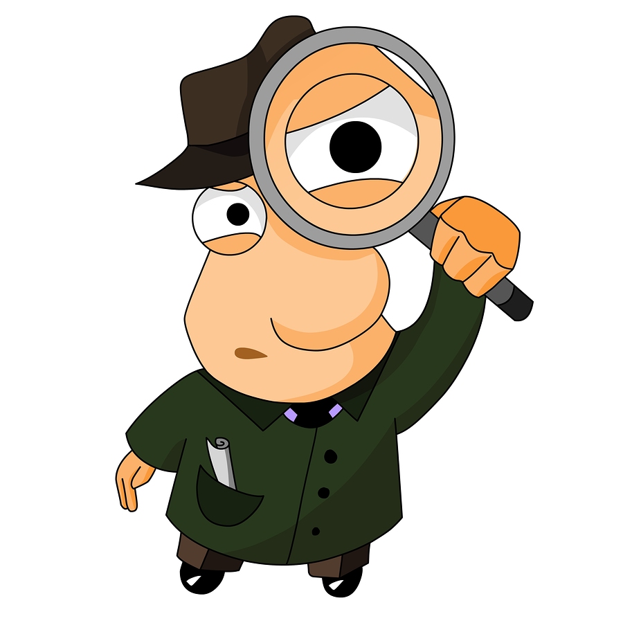 900x900 Person With Magnifying Glass Clipart